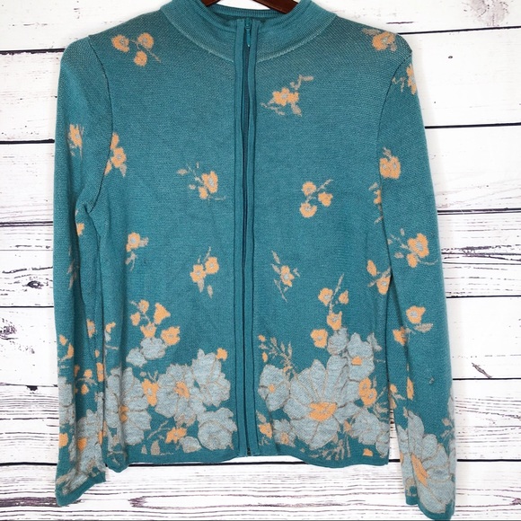 pendleton zip up sweater